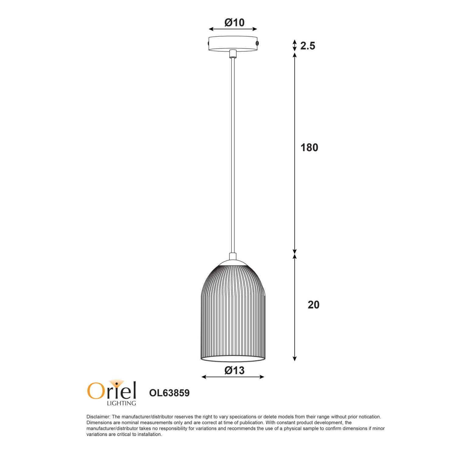 ARLEY PENDANT WHITE